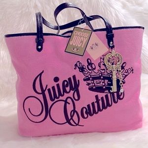 🩷PRICE IS FIRM🩷Juicy Couture Large Pink Bubblegum Velour Tote